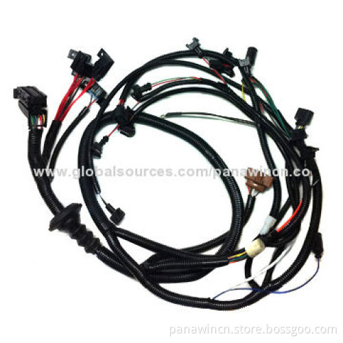 Wiring harness and assembly for wire preparation production